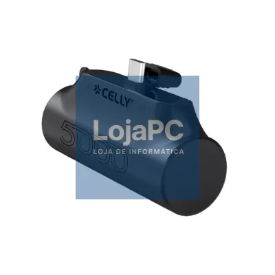 Celly Powerbank Compacta Usb-C 5000 mAh Preta