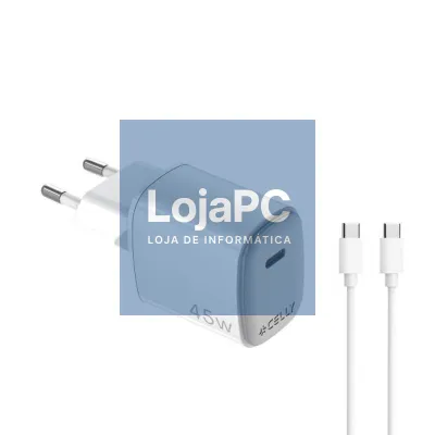 Celly Carregador 45W Usb-C + Cabo Usb-C