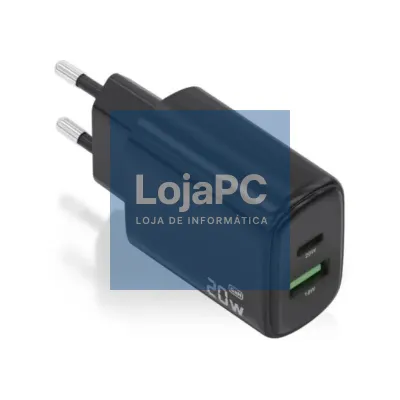 Aisens Carregador GaN 20W 1xUSB-C PD3.0 Preto