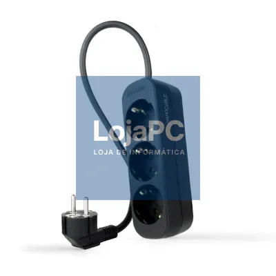 Nanocable Extensão eléctrica 3 Tomadas 1.4 m Preto