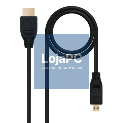 Nanocable Cabo Micro HDMI 1.4 A/M-D/M 0.8 M