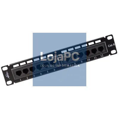 Monolyth Patch Panel 12 Portas 10" UTP Cat. 6