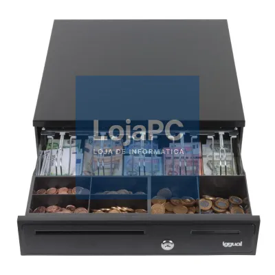 iggual Cajón Portamonedas IRON-35 42cm 5+6 preto