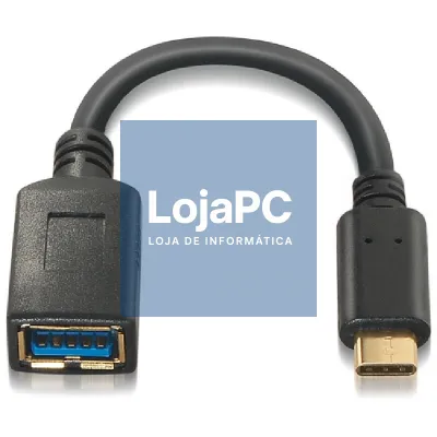 Nanocable Cabo USB 3.1 Gen1 3A, USB-C/M-A/F, 15cm