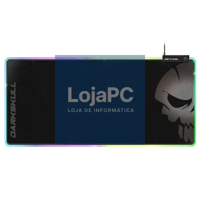 Spirit of Gamer Tapete de rato DarkSkull RGB+HUB XXXL