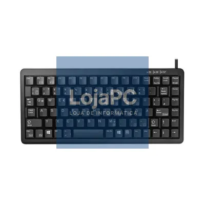 Cherry teclado slim USB+PS/2 preto