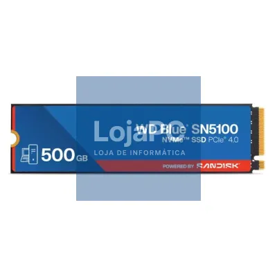 WD Blue SN5100 SSD 500GB NVMe Gen4 6600MB-s