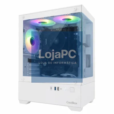 Coolbox Caixa Gaming MATX GM200 V.Lite ARGB S.FTE B