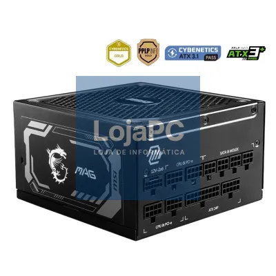MSI Fonte Alimentação MAG A1000GL PCIE5 1000WATX