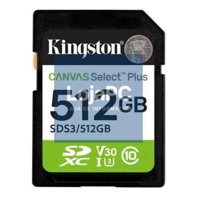 Kingston SDS3 microSDXC 512GB Gen3 150MB/s A1