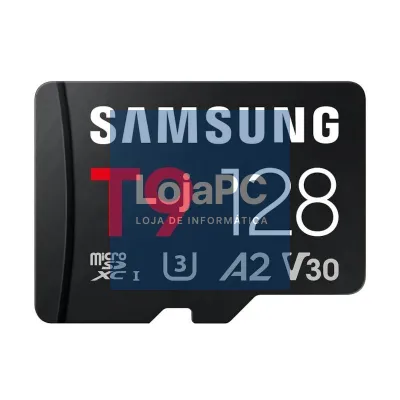 Samsung Micro SDXC T9 USD Reader 128GB Cl10 V30
