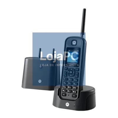 MOTOROLA O201 Telefone DECT Largo Alcance Preto