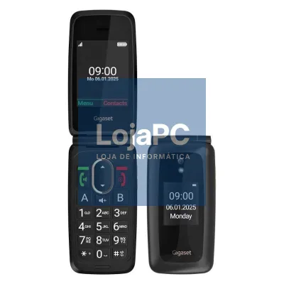 Gigaset Telemóvel Senior GL795 4G 2.31" Preto + Base