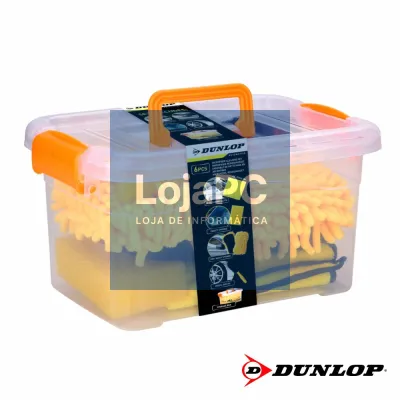 Conjunto de Limpeza Automóvel em Caixa de Arrumação DUNLOP