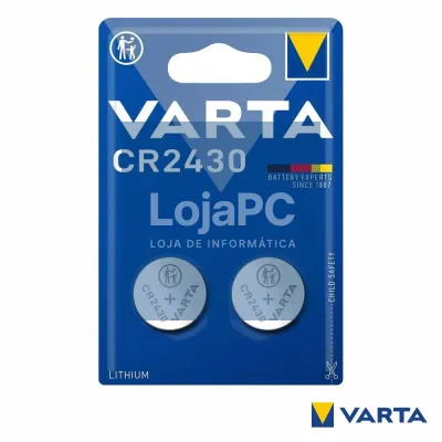 Pilha Lítio Botão CR2430 3V 2x Blister VARTA