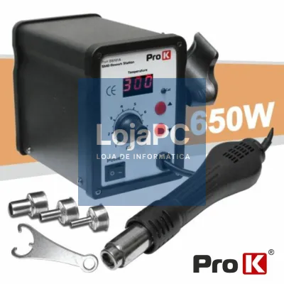 ESTAÇÃO DE DESSOLDAR SMD AR QUENTE 650W PROK