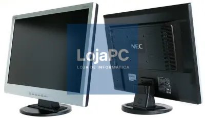 Monitor NEC 22WV GRAU B Pie de cristal 22 VGA NegroPlata