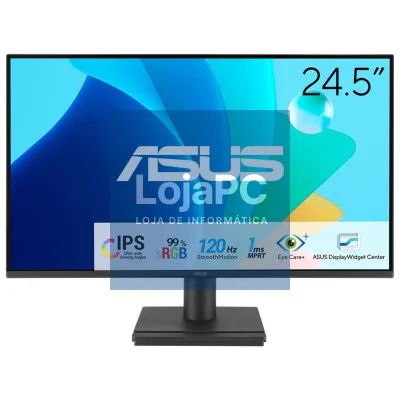 Asus VA259HGA Eye Care Gaming Monitor – 25-inch (24.5-inch viewable), IPS, Full HD, Frameless, 120Hz, Adaptive-Sync, 1ms MPRT, HDMI, VGA, Low Blue Light, Flicker Free, Wall Mountable