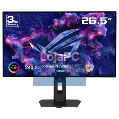 Asus ROG Strix OLED Gen2 gaming monitor - 27'' (26.5 viewable) 1440p TrueBlack Glossy OLED, 240 Hz, 0.03 ms, Neo Proximity Sensor, ASUS OLED Care Pro, ELMB, G-SYNC® compatible, 99% DCI-P3, and