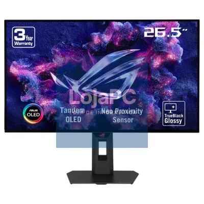 Asus ROG Strix OLED XG27AQWMG gaming monitor - 27'' (26.5-inch viewable) 1440p TrueBlack Glossy™ Tandem OLED, 280 Hz, 0.03 ms, Neo Proximity Sensor, ASUS OLED Care Pro, ELMB, VESA DisplayHDR™ True