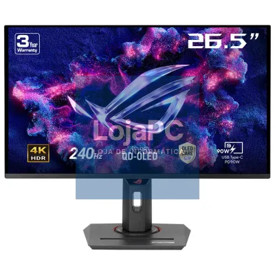 Asus XG27UCDMG ROG Strix OLED Gaming Monitor - 27'' (26.5-inch viewable) 4K QD-OLED panel, 240Hz, 0.03ms(GTG), OLED Anti-Flicker 2.0, custom heatsink, OLED Care Pro, Neo Proximity Sensor, G-SYNC®