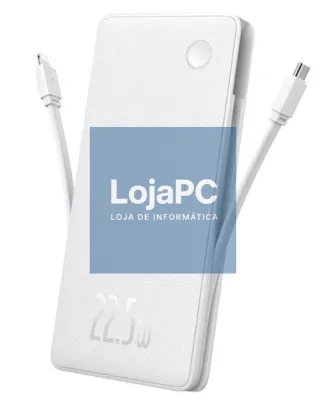 Baseus Airpow Lite Power Bank 10000mAh 22.5W Dual-Cable Moon White
