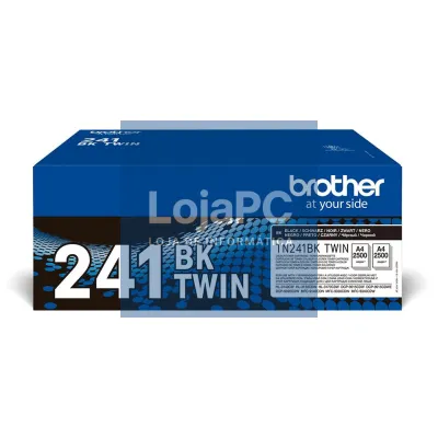 Brother Pack de 2 toners pretos, Duração estimada: 2.500 páginas cada toner segundo ISO/IEC 19798