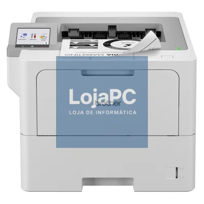 Brother HL-L6410DN - Impressora laser monocromática de alto rendimento, duplex automático, rede cablada e WiFi opcional. Bandeja 520 folhas - Velocidade 50 ppm - Conexão móvel - Impressão segura -