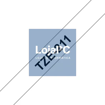 Brother Fita Laminada 6mm - Branco/Preto. para P-Touch