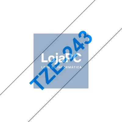 Brother Fita laminada, Texto azul sobre fundo branco, Largura: 18 mm, Comprimento: 8m