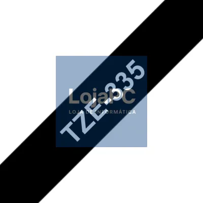 Brother Fita Laminada de 12 mm - Preto / Branco, para P-Touch