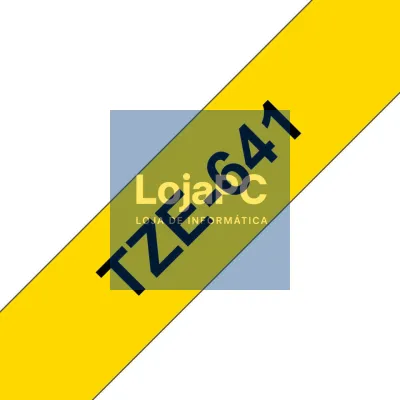 Brother Fita Laminada 18 mm - Amarelo/Preto, para P-Touch