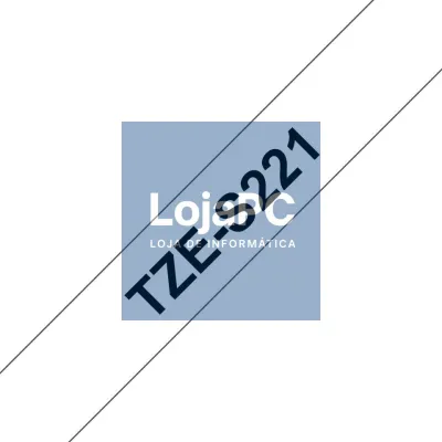 Brother Fita Laminada de 9mm, comprimento 8m - Branco/Preto (super-adesiva) para P-Touch