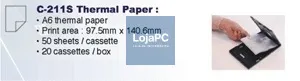 Brother Folhas de Papel térmico A6 (Bloco de 50 folhas) - 1 Caixa de 20 blocos