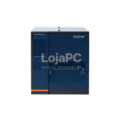Brother TJ4021TNZ1 - Impressora industrial de etiquetas de transferência térmica e tecnologia térmica direta. Resolução de 203ppp e visor tátil de 3,5cm. Placa de rede, série, host USB e design