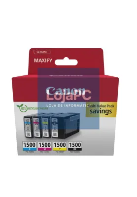 Canon PGI-1500 BK/C/M/Y MULTI - Ink Value Pack (Black & Colour Cartridges)