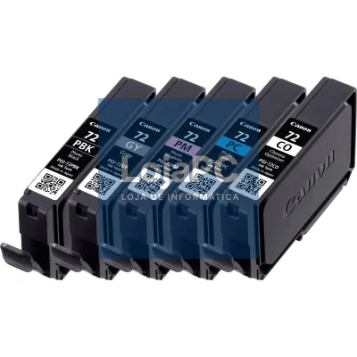 Canon PGI-72 PBK/GY/PM/PC/CO Multi Pack sem segurança