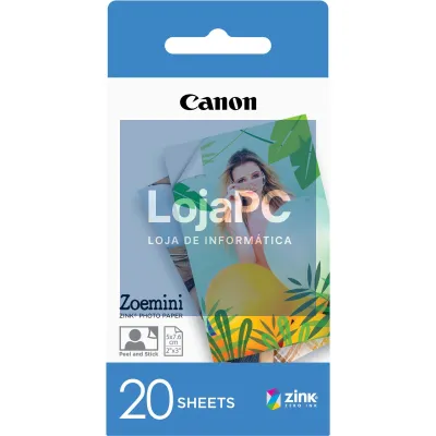 Canon Zink Paper ZP-2030 - 20 folhas (p/ impressora Zoemini)