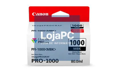Canon Tinteiro PFI-1000 de 80 ml MBK - limitado ao stock existente na CPCDI