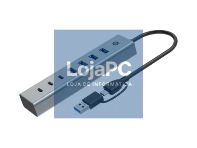 Conceptronic HUBBIES20G 7-Port USB 3.0 Hub, 5Gbps, USB-C x 3, USB-A x 4