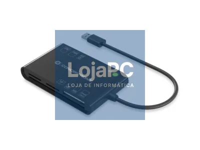 Conceptronic Leitor de cartões BIAN 7-em-1 USB 2.0 - Smart Card, SIM, SD/SDHC/SDXC, Micro SD/T-Flash, MMC, MS, M2