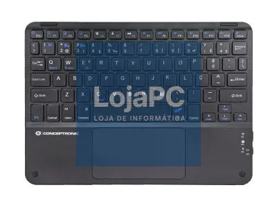 Conceptronic TOBIN01BPT 10-inch Bluetooth Keyboard with Touchpad, QWERTY Portuguese
