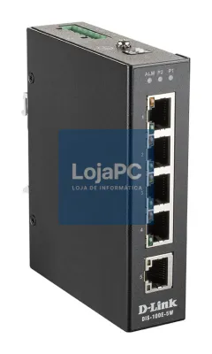 D-Link 5 Port Unmanaged Switch with 5 x 10/100 BaseT(X) ports