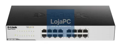 D-Link 16 port Gigabit Ethernet Easy DesktopSwitch - Metal Housing