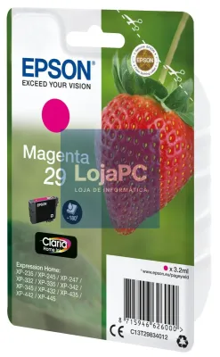 Epson Singlepack Magenta 29 Claria Home Ink