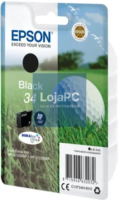 Epson Singlepack Black 34 DURABrite Ultra Ink