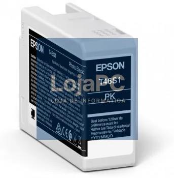 Epson Singlepack Photo Black T46S1 UltraChrome Pro 10 ink 25ml