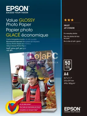 Epson Value Glossy Photo Paper A4 20 sheet
