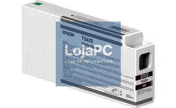 Epson Singlepack Matte Black T54X80N UltraChrome HDX/HD 350ml <b> Necessário atualizar o firmware do equipamento, consultar site da Epson.</b>