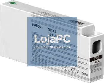 Epson Singlepack Light Light Black T54X900 UltraChrome HDX/HD 350ml <b> Necessário atualizar o firmware do equipamento, consultar site da Epson.</b>